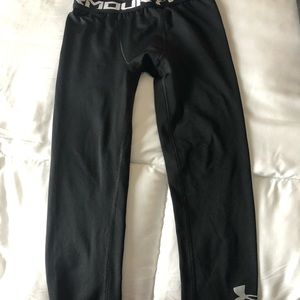 Boys Under Armour black tights